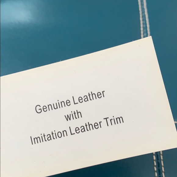 Teal or Turquoise Wilson Leather Handbag - Picture 4 of 4